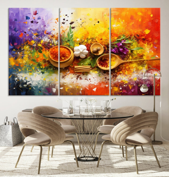 Abstract Spoonful of Spice Art Print Kitchen Wall