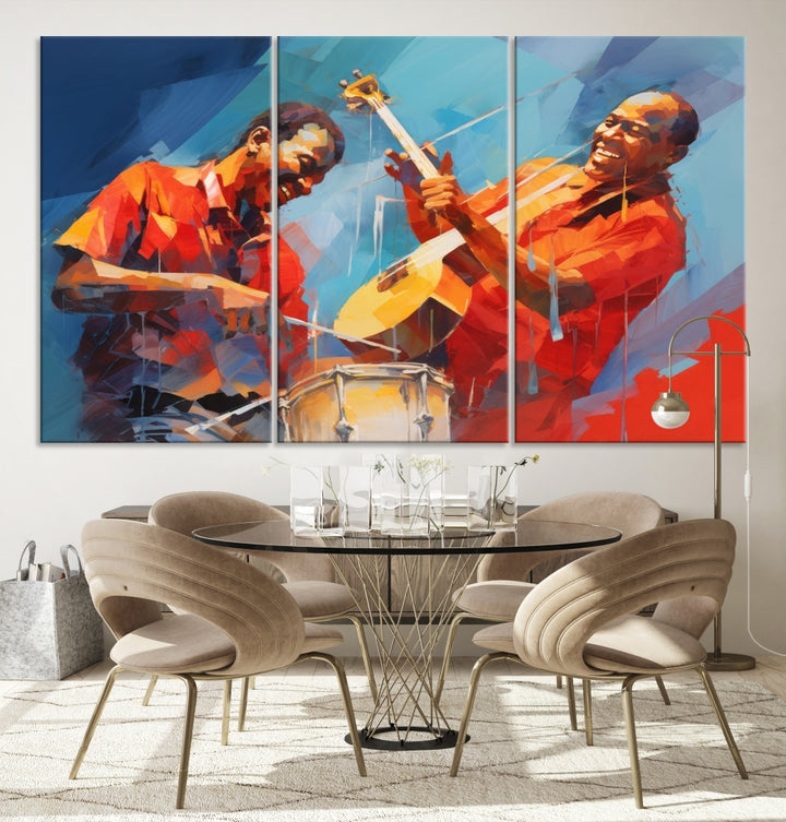 Abstract African American Jazz Wall Art