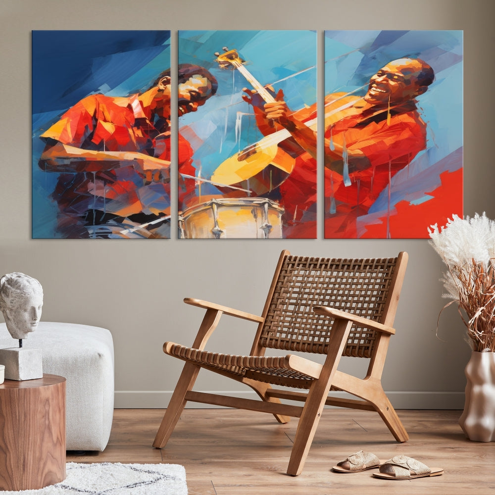 Abstract African American Jazz Wall Art