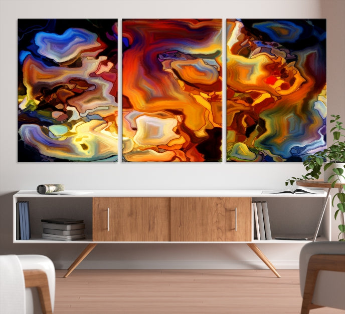 Dance of Color Wall Art Canvas Print