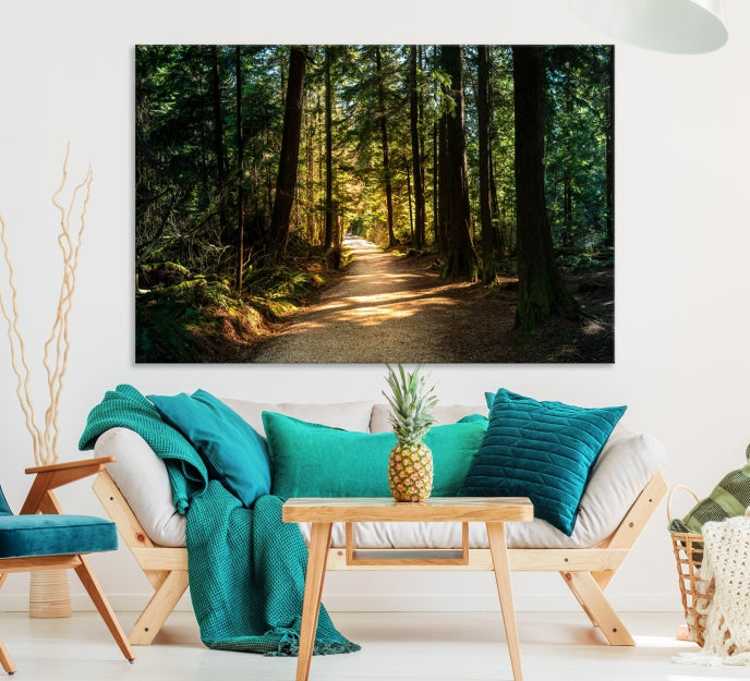 Natural Landscape Wall Art Relaxing Forest Canvas Print