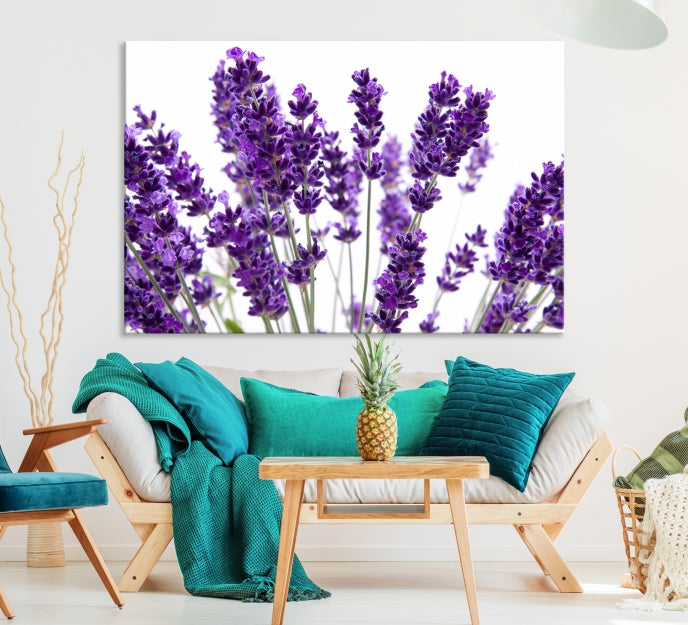 Lavender Flower Wall Art Canvas Print