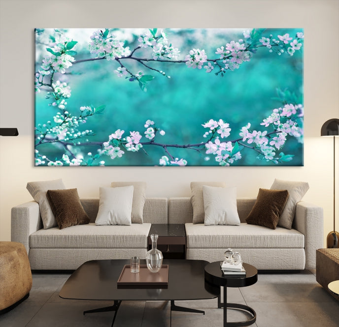 Blossoming Cherry in Spring Wall Art Canvas Print
