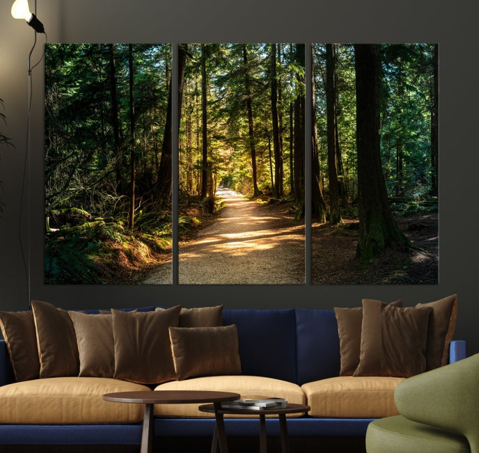 Natural Landscape Wall Art Relaxing Forest Canvas Print
