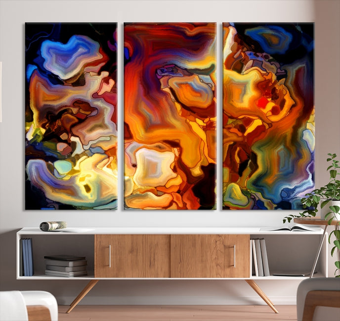 Dance of Color Wall Art Canvas Print