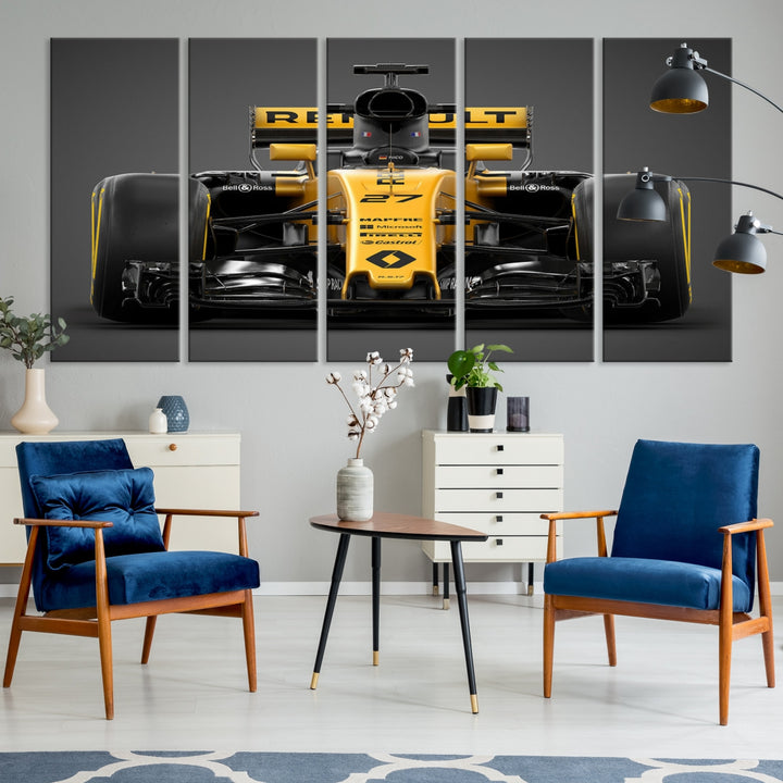 Formula 1 Car Canvas Wall Art Print F1 Renault Car Canvas Print