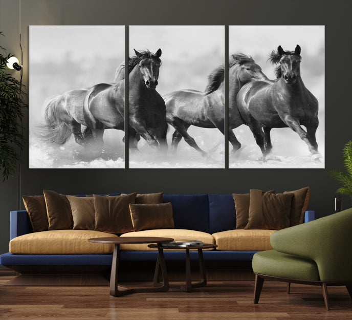 Wild Horses Wall Art Canvas Print