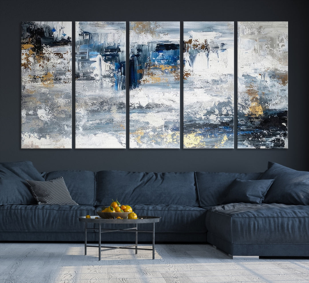 Modern Large Abstract Wall Art Canvas Print