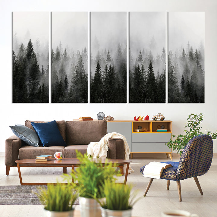 Montañas Lienzo Montañas en blanco y negro Arte de la pared Gran montaña Foto Paisaje Arte Naturaleza Fotografía Impresión Multi Panel Arte de la pared