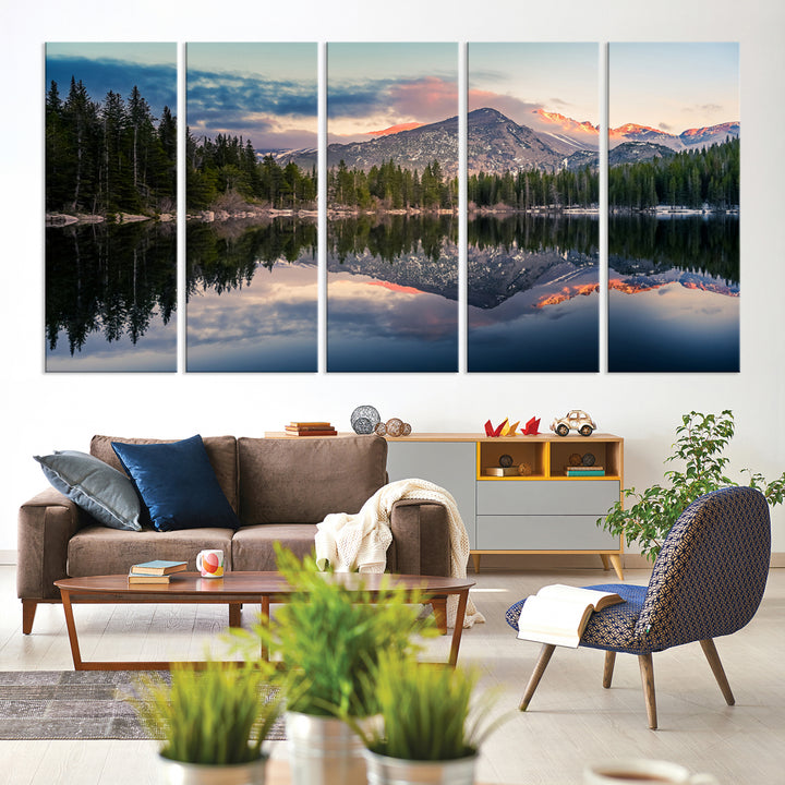 Rocky Mountain National Park Canvas Print Bear Lake Colorado Nature Wall Art