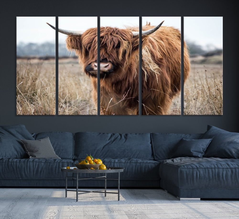 Highland Scottish Cow Canvas Wall Art Impression sur toile