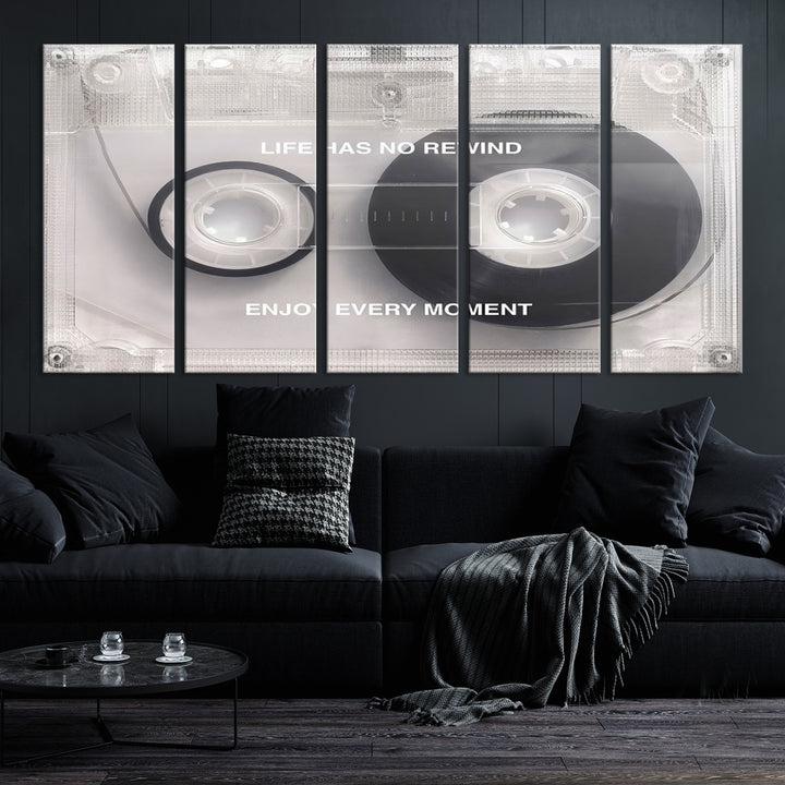 Music Cassette Iconic Wall Art Canvas Print