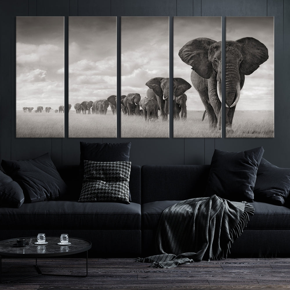 Elephant Wall Art Canvas Print
