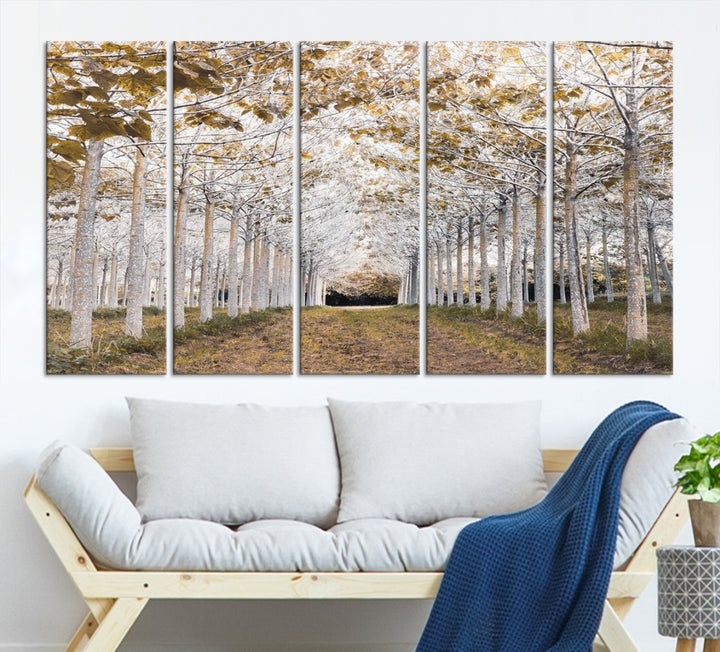 Automne Arbres d’automne Art mural Toile Impression Ferme Mur Art Imprimer | Art mural forestier Impression sur toile
