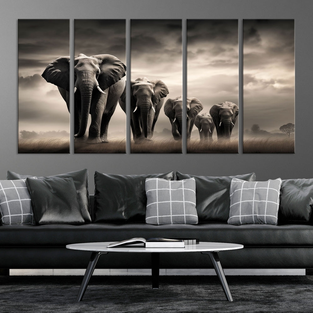 Arte de pared de elefantes Lienzo