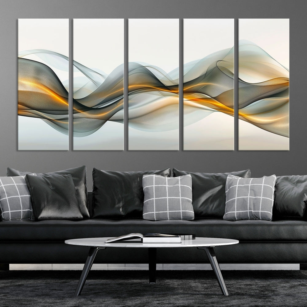 Orange Abstract Art Multi Panel Canvas Wall Abstract Wall Art Printing