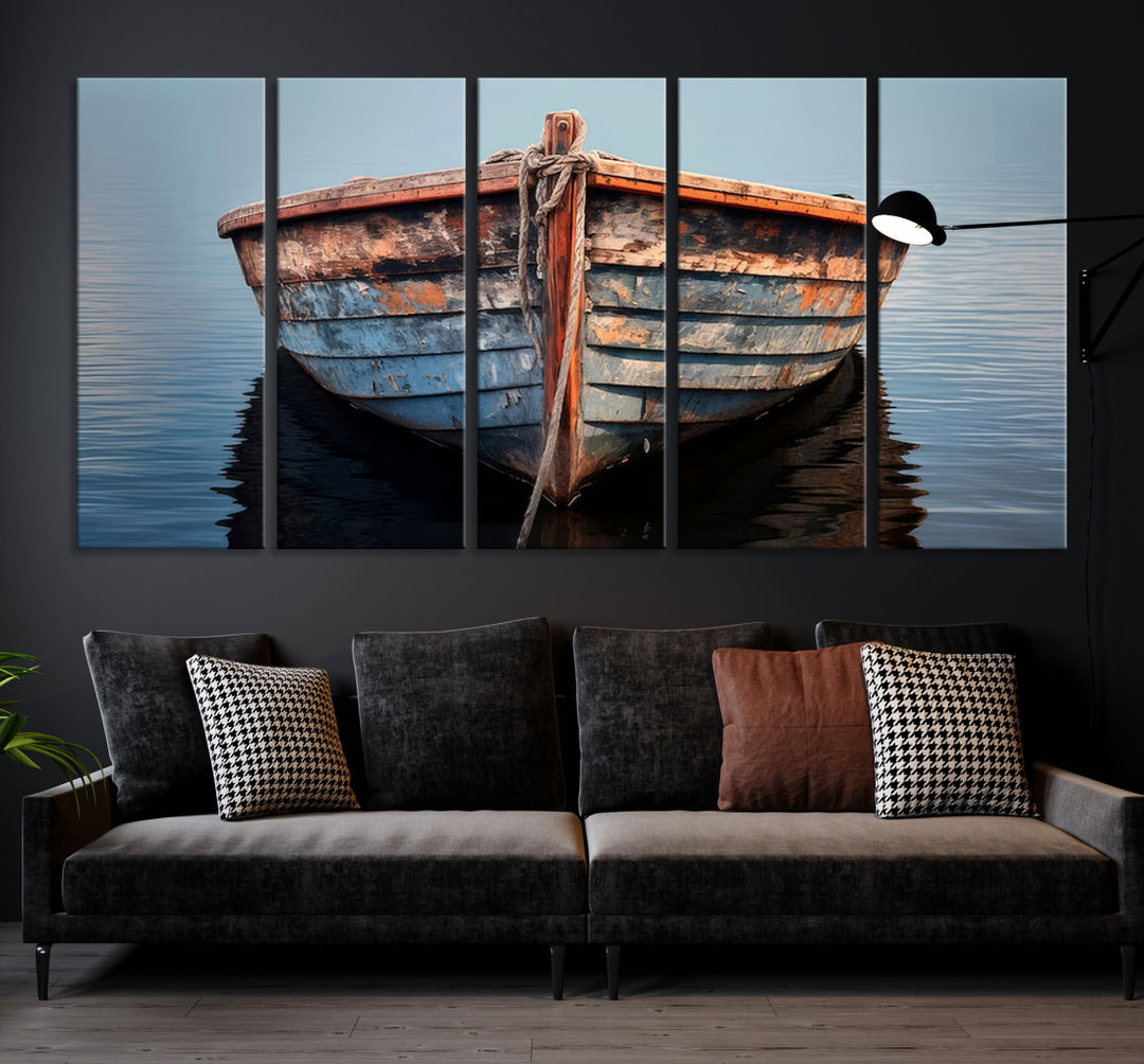 Superbe impression sur toile de bateau vintage | Mur Nautique