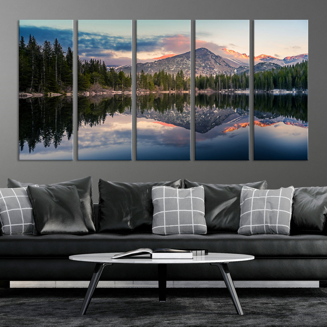 Rocky Mountain National Park Canvas Print Bear Lake Colorado Nature Wall Art