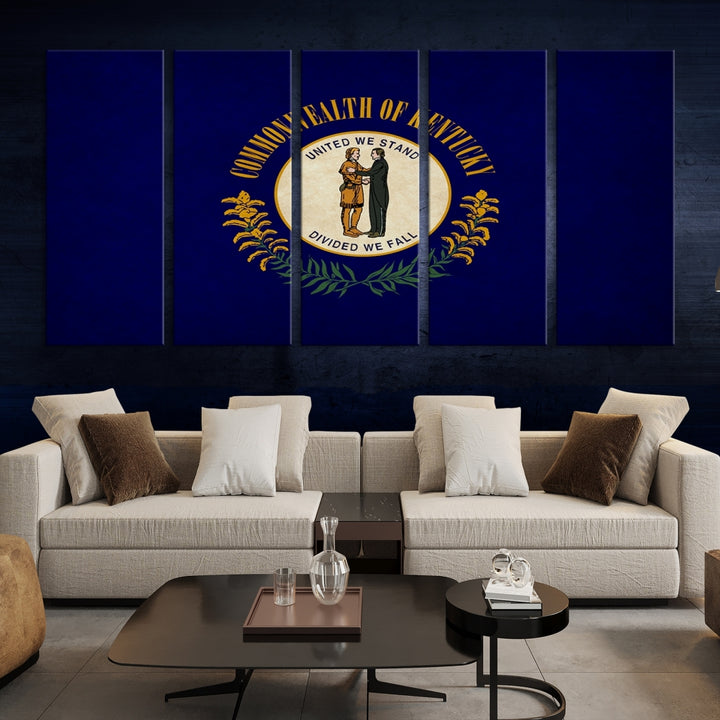 Art mural du drapeau des États du Kentucky