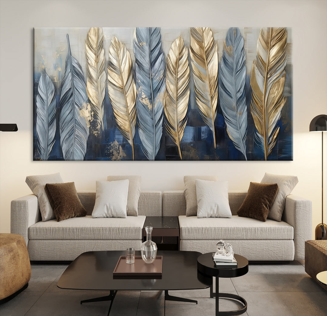 Abstract Feathers Wall Art Canvas Print
