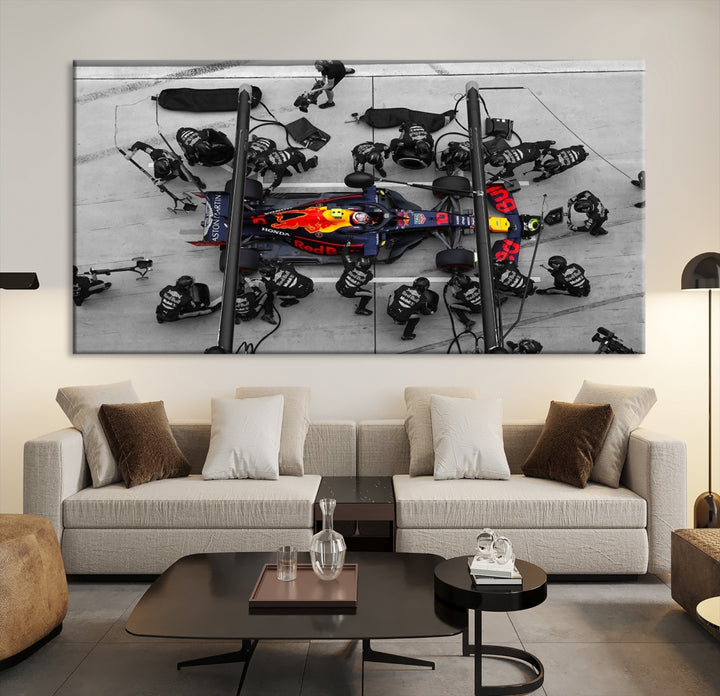 RedBull Formula 1 Canvas Wall Art Print