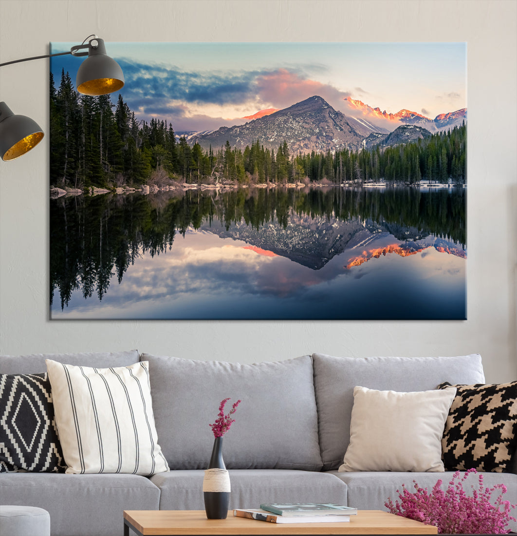 Rocky Mountain National Park canvas print Bear Lake Colorado Nature wall art Landscape Multi panel Wall Art Canvas Print