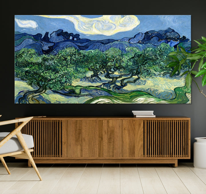 Olive Trees Van Gogh Wall Art Canvas Print