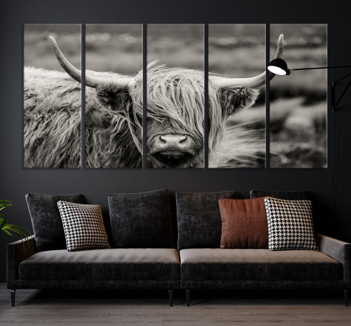 Cow Focus Art Wall Art Canvas Print