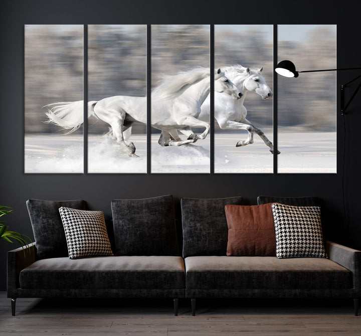 All The White Horses Wall Art Canvas Print
