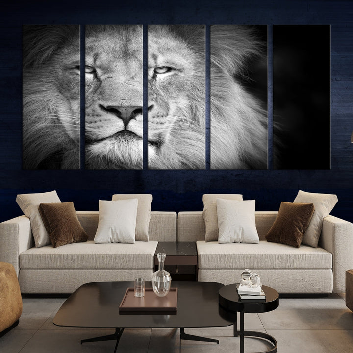 Arte de la pared del león Lienzo