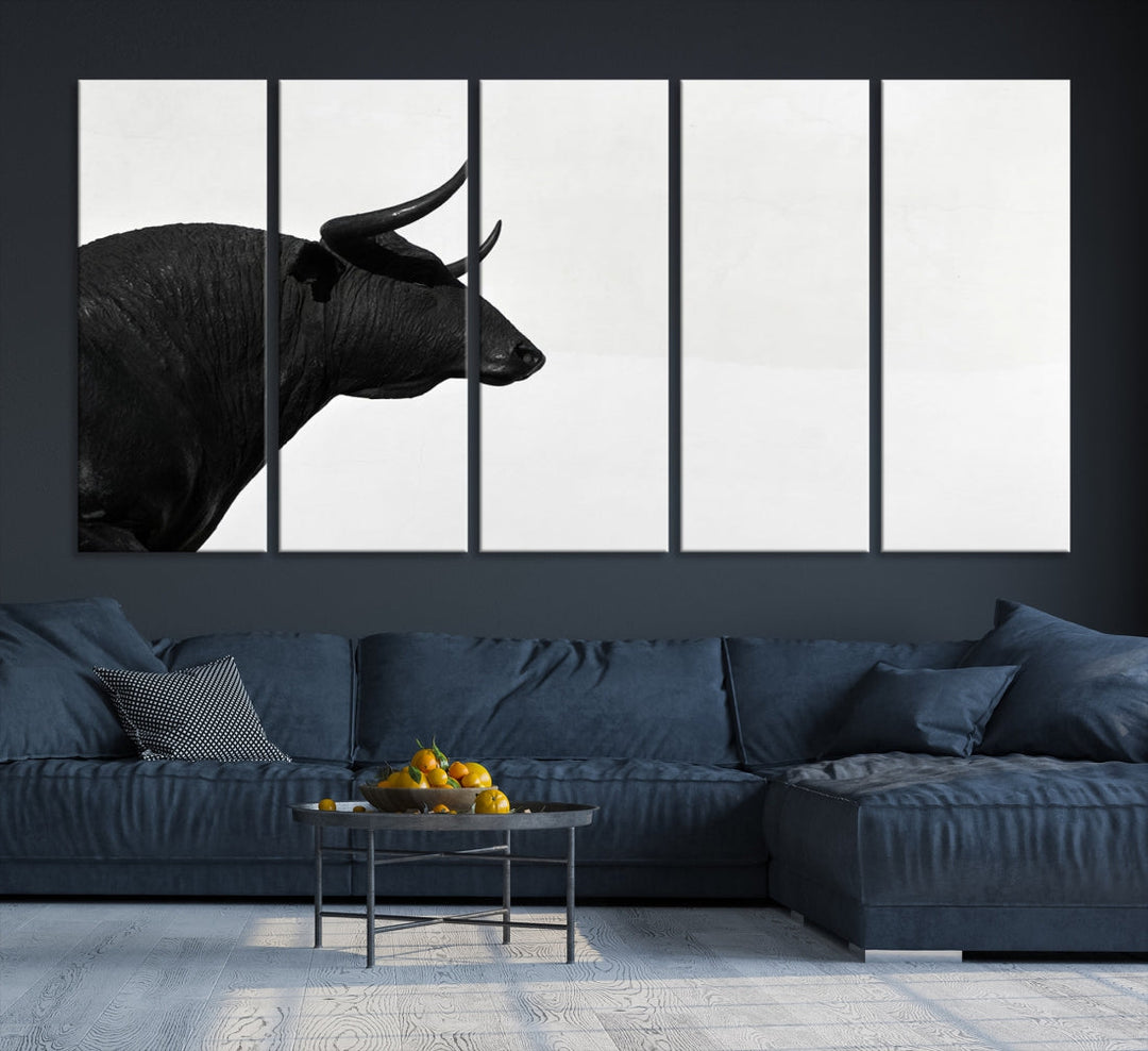 Art mural de taureau espagnol Impression sur toile