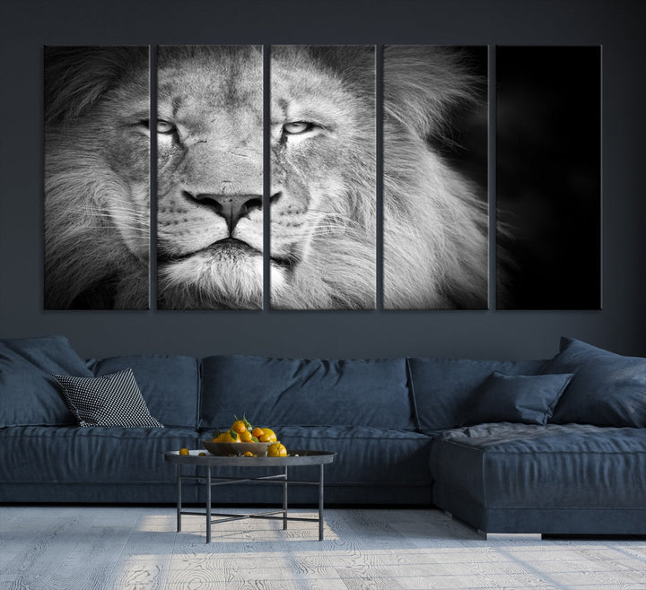 Arte de la pared del león Lienzo