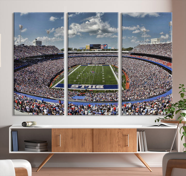 Bills Stadium Wall Art Canvas Print