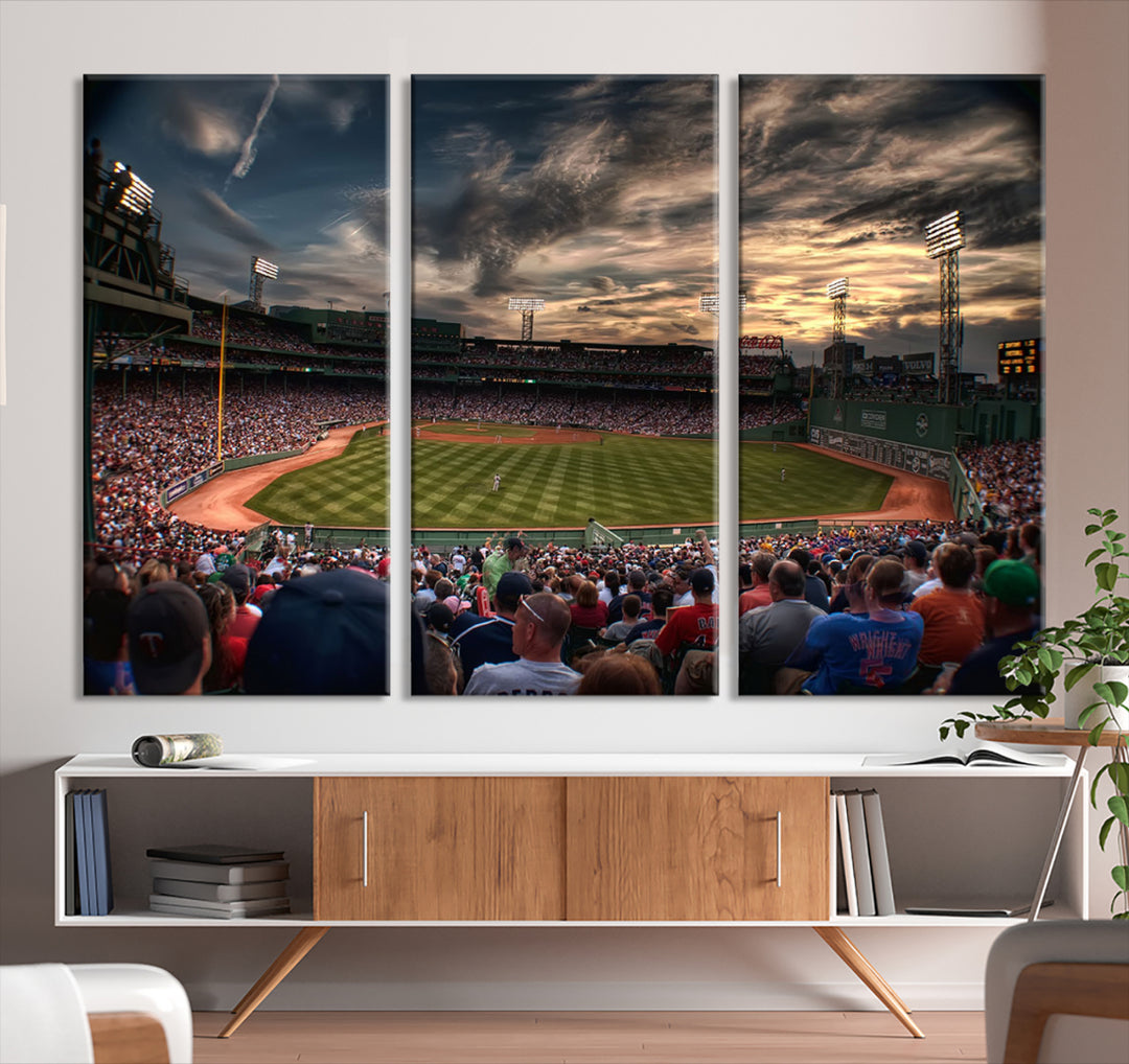 Fenway Park Boston Massachusetts Baseball Stadium Wall Art Canvas Print