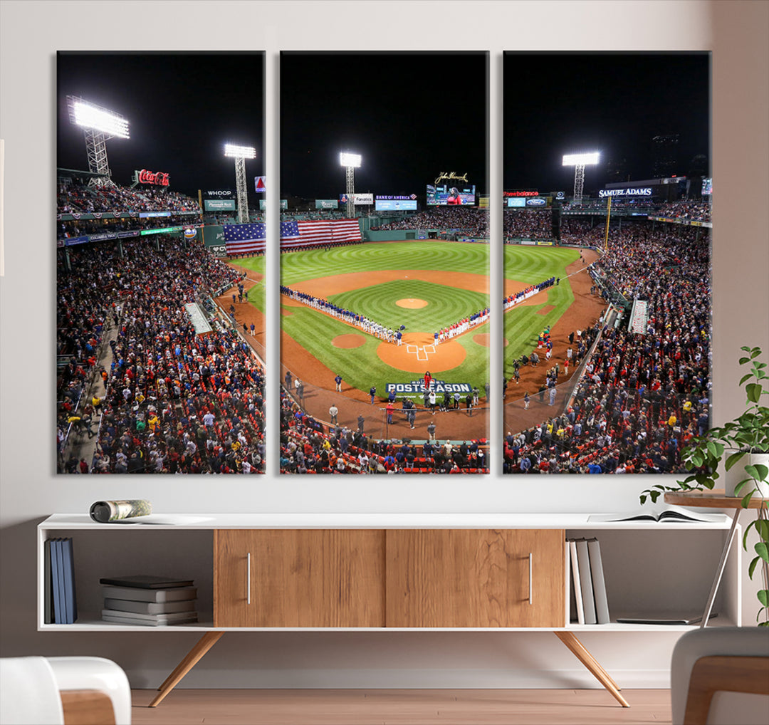 Fenway Park Boston Red Sox Baseball Stadium Wall Art Canvas Print