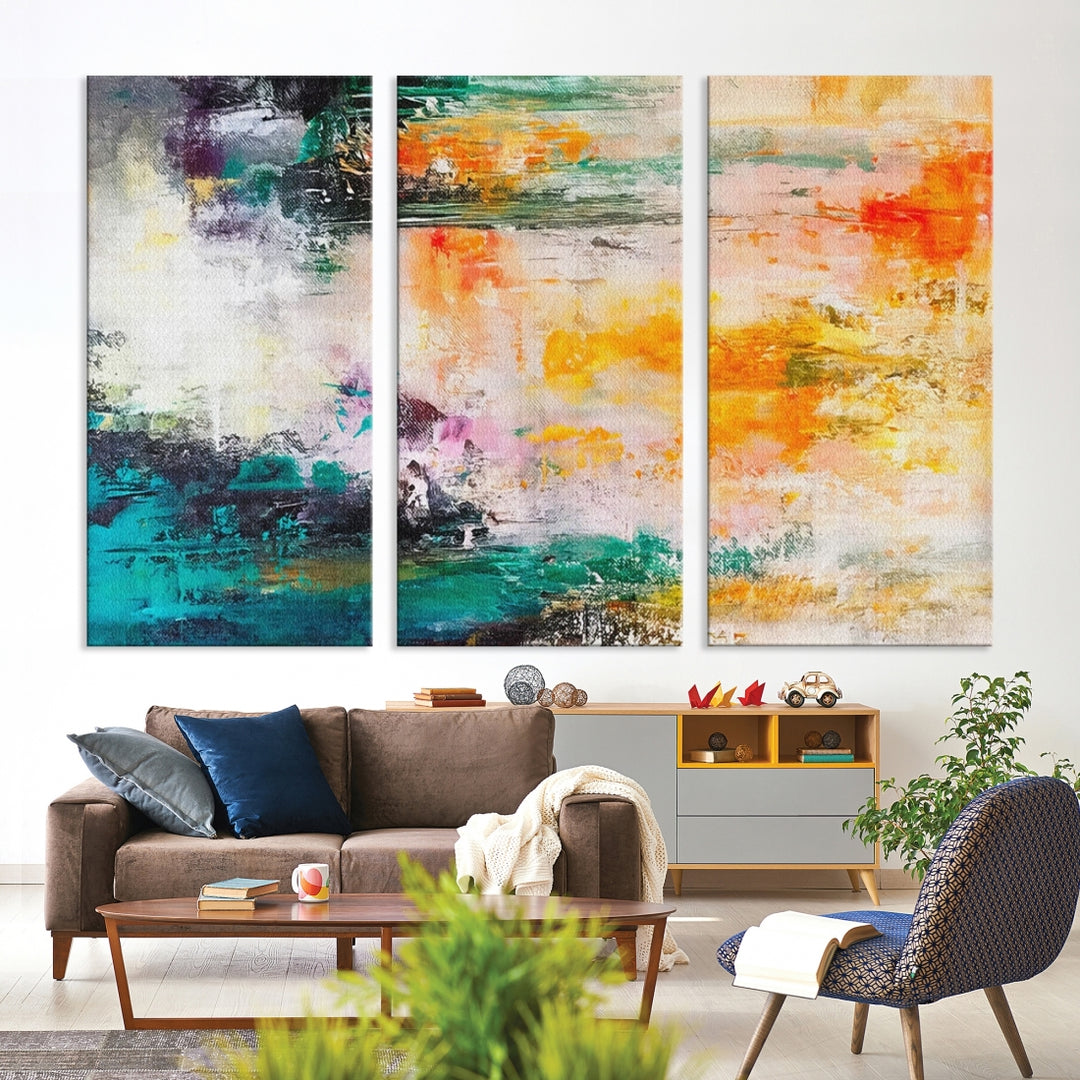 Impresión abstracta moderna de la lona del arte de la pared para la decoración de la oficina del hogar de la sala de estar