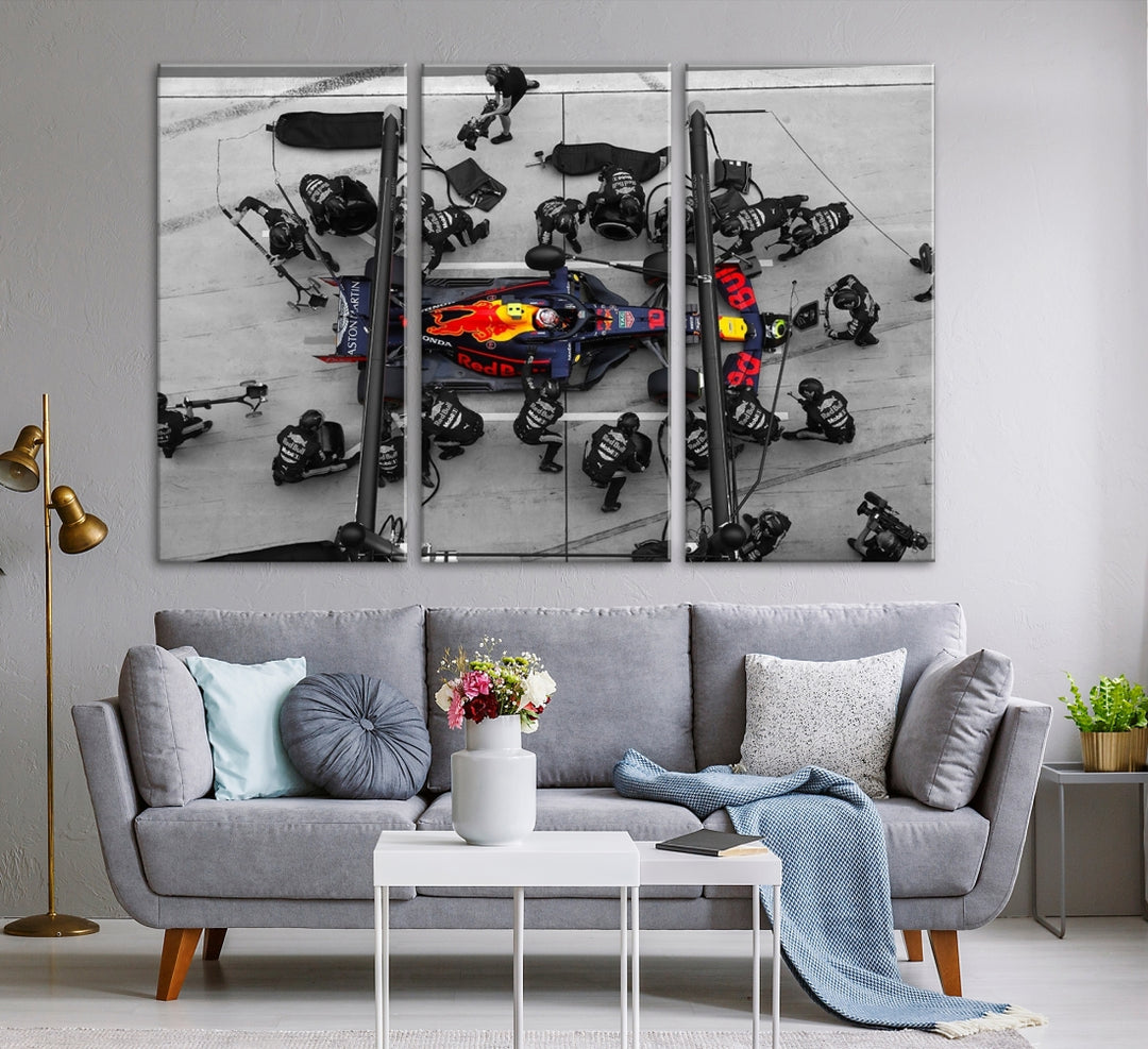RedBull Formula 1 Canvas Wall Art Print