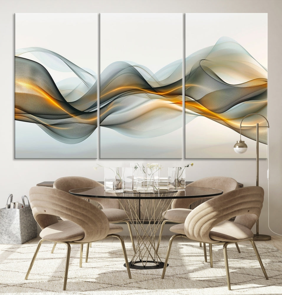 Orange Abstract Art Multi Panel Canvas Wall Abstract Wall Art Printing