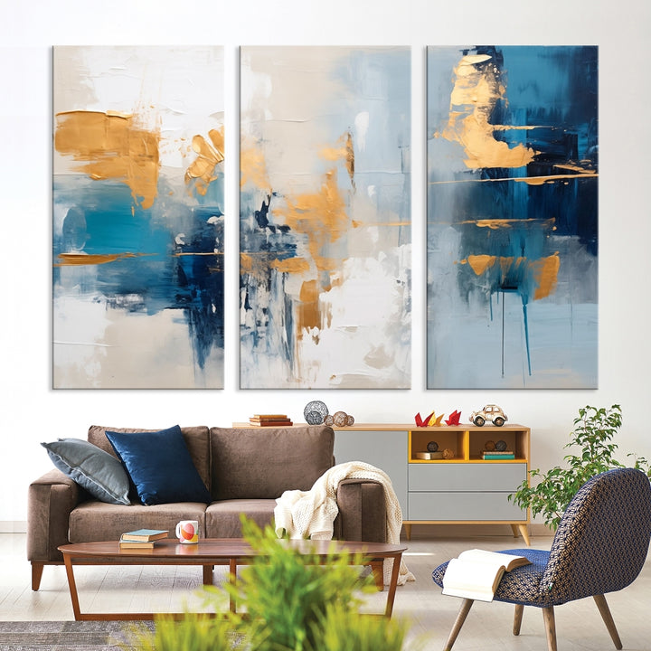 Large Modern Abstract Wall Art Canvas Print