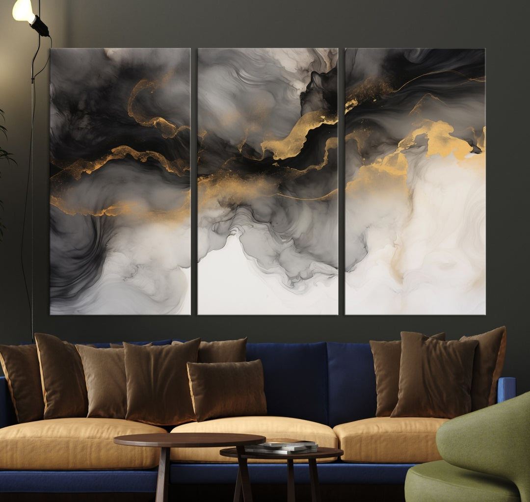 Impresión en lienzo de arte abstracto de pared para la sala de estar moderna en el hogar y la oficina