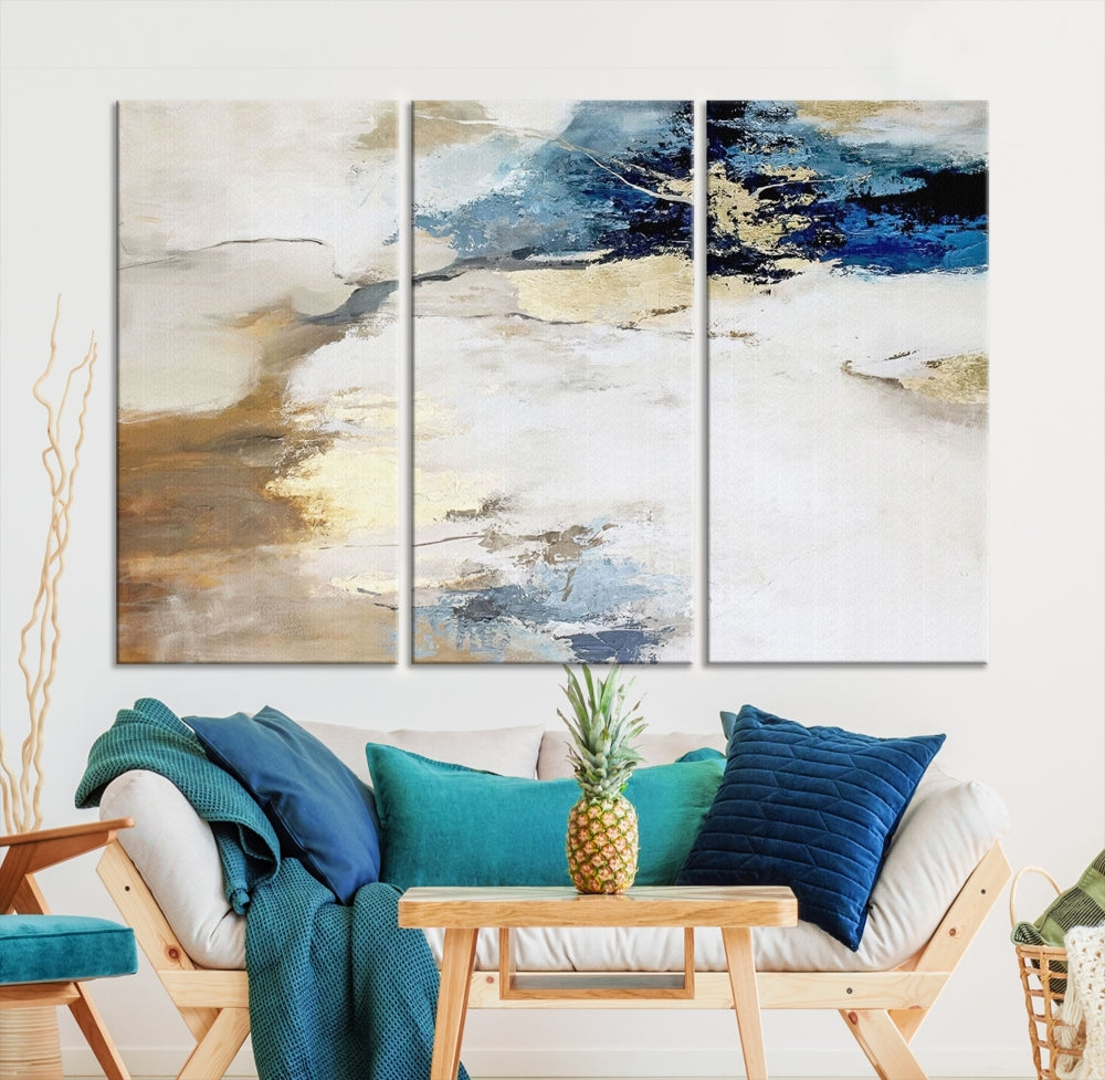 Contemporary Large Abstract Wall Art Canvas Print