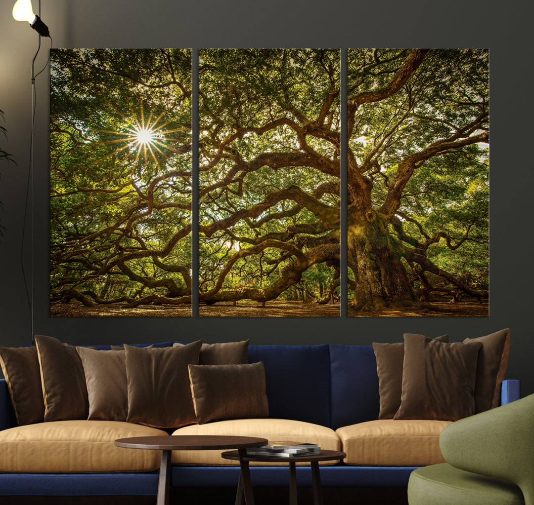 Oak Tree Wall Art Canvas Print