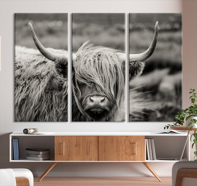 Cow Focus Art Wall Art Canvas Print