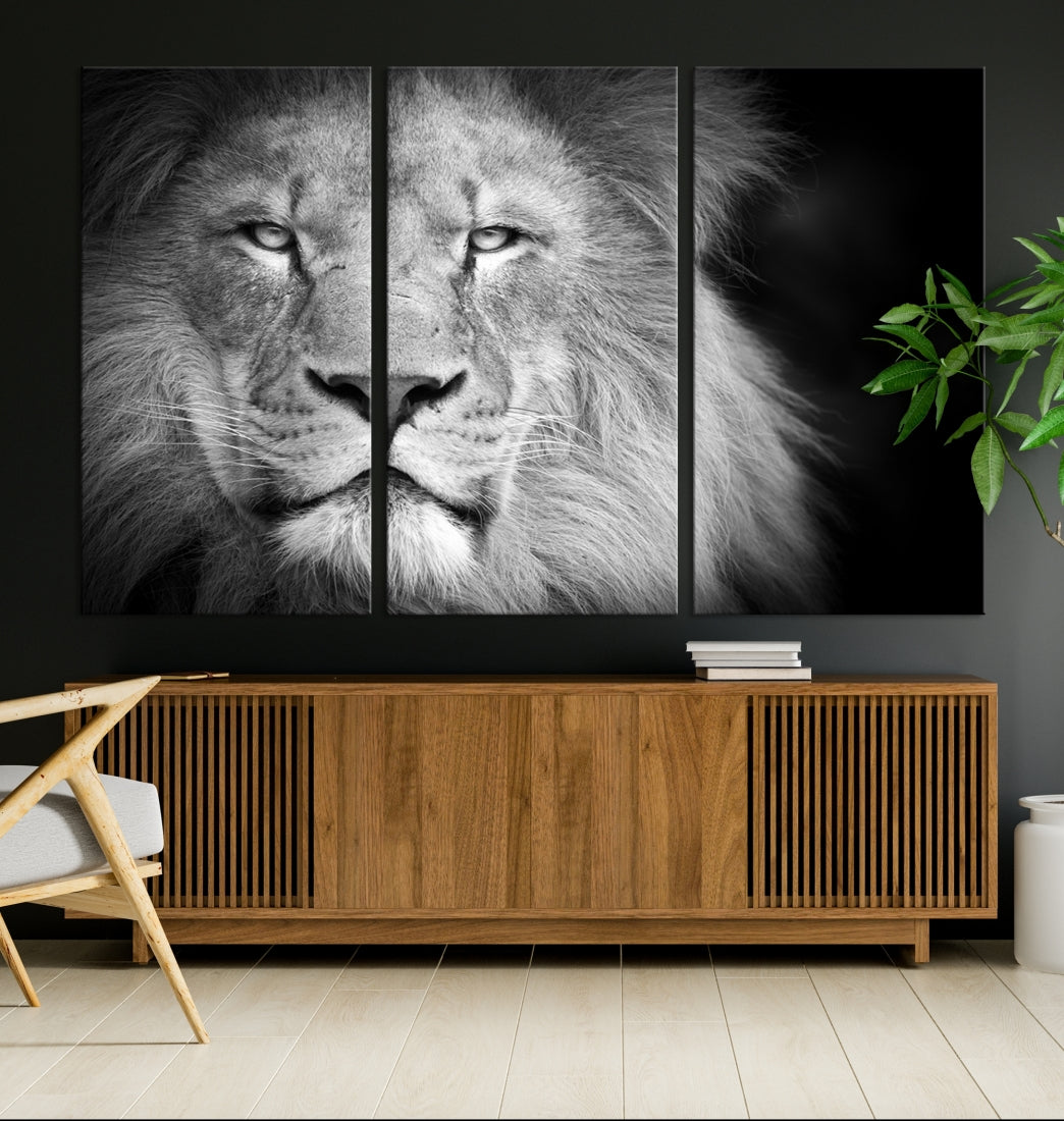 Art mural lion Impression sur toile