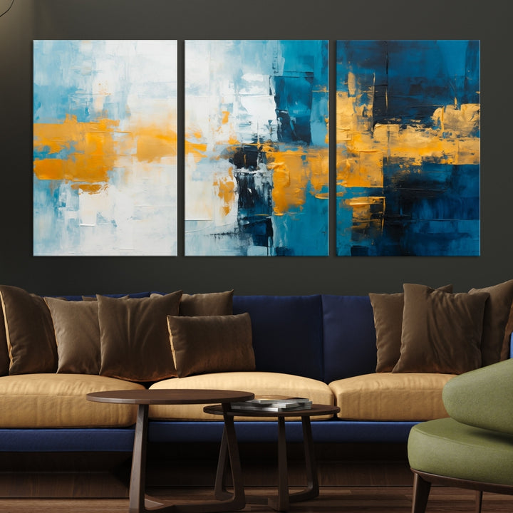 Abstract Wall Art Canvas Print for Dining Room