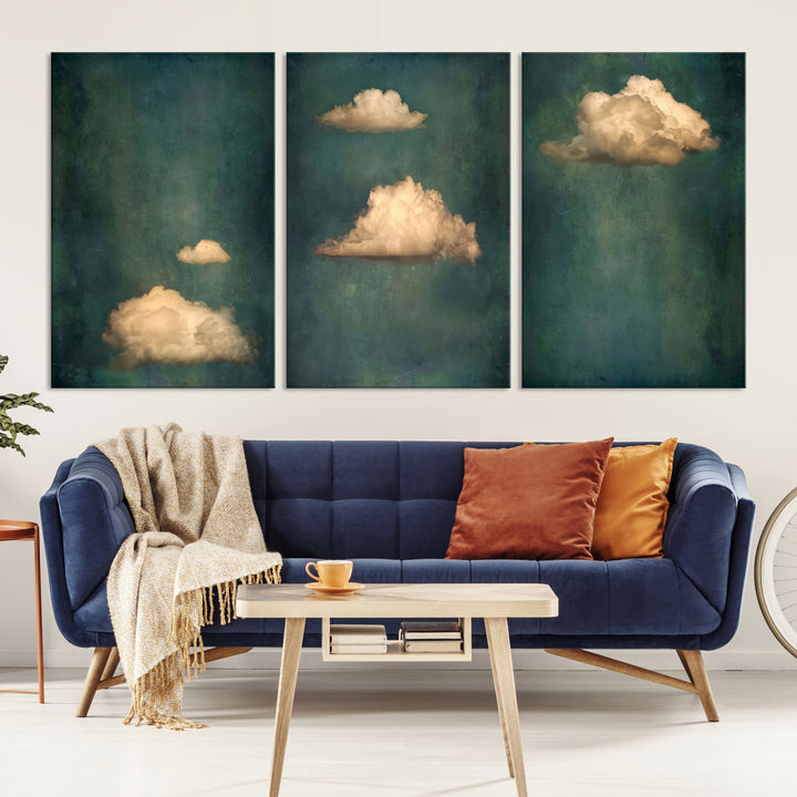 Arte de pared de nubes abstractas Lienzo