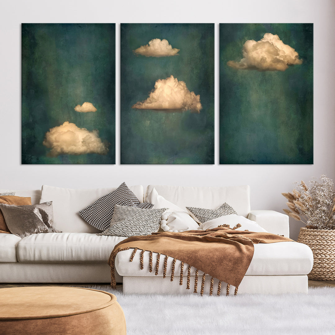 Arte de pared de nubes abstractas Lienzo