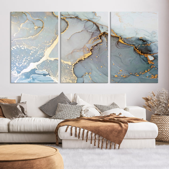 Marble Abstract Wall Art Canvas Print