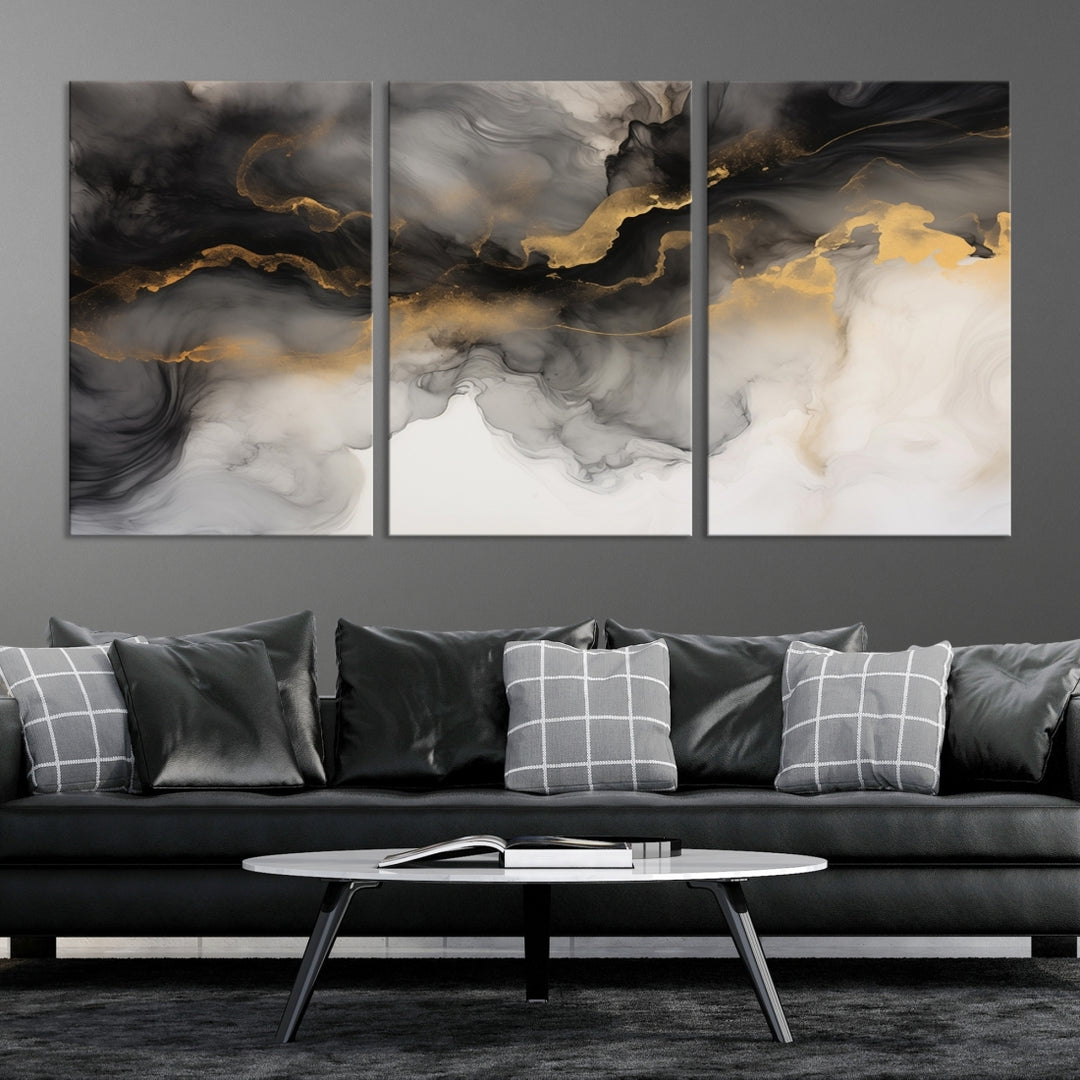 Impresión en lienzo de arte abstracto de pared para la sala de estar moderna en el hogar y la oficina