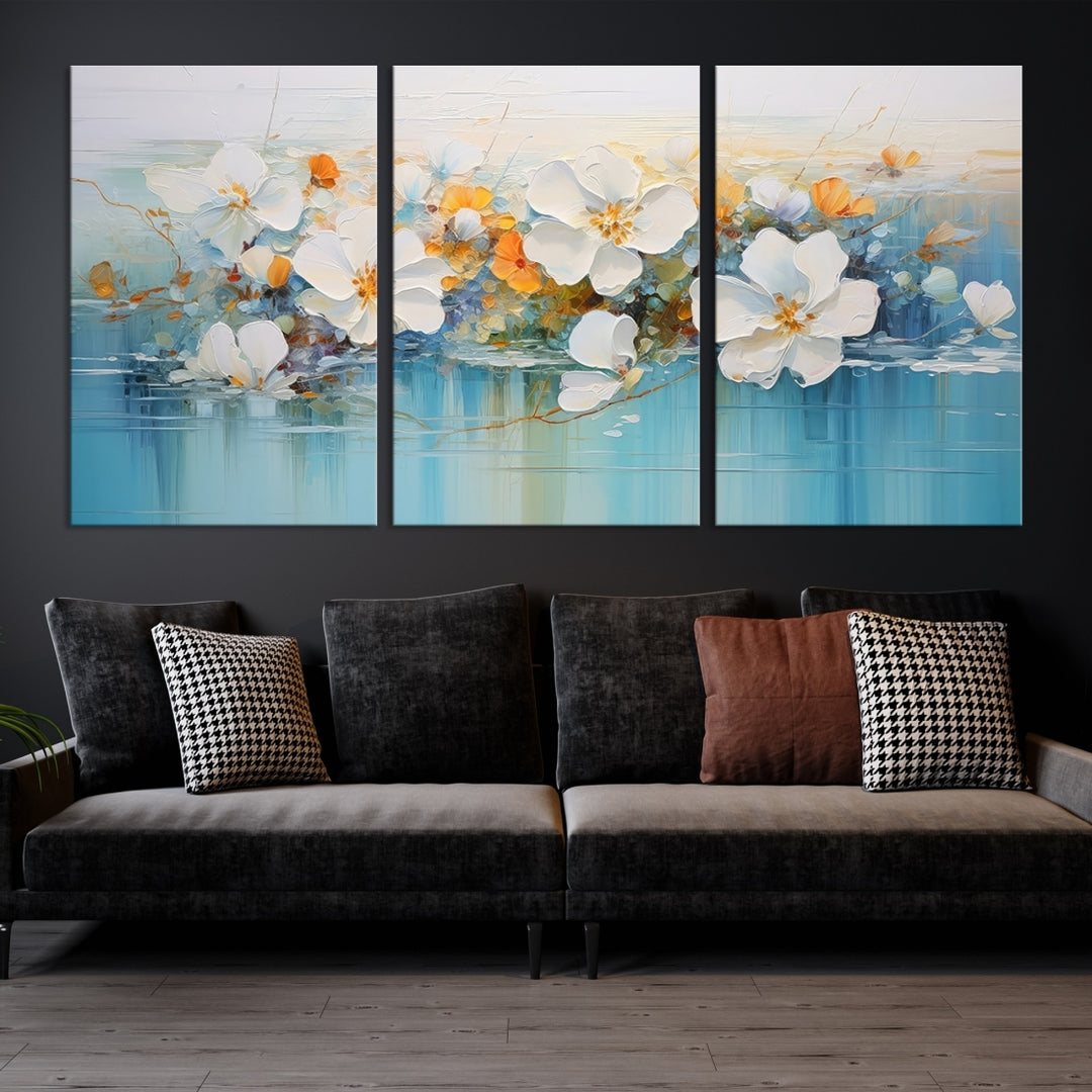 Abstract Flower Wall Art Canvas Print